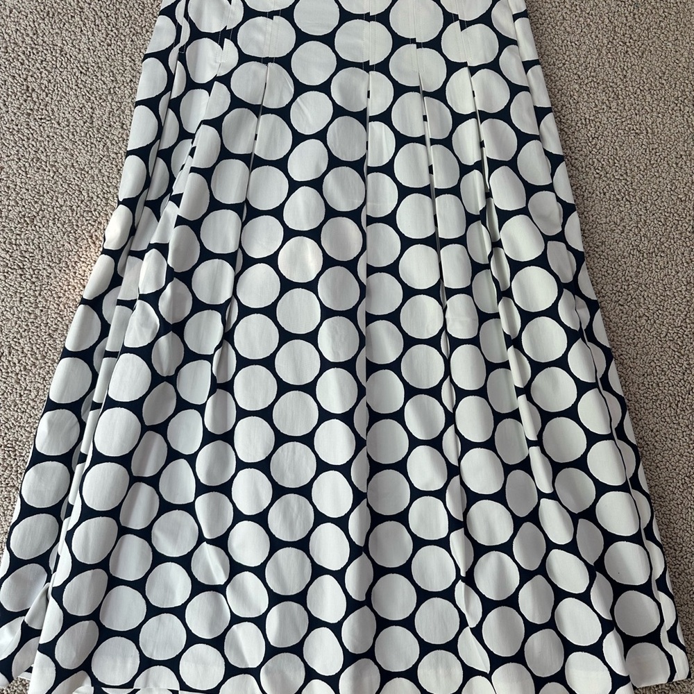 Boden Theodora Dot Midi Skirt - Navy and White - NWT - Picture 3 of 3
